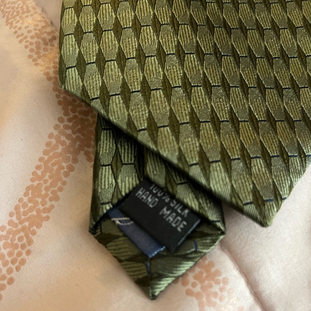 Belisi Green Patterned Men’s NeckTie
